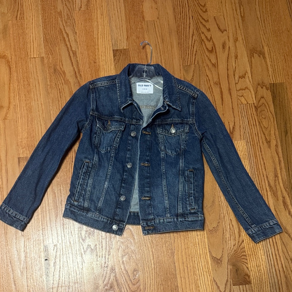 Old Navy Boys Denim Blue Jean Jacket Trucker Large 10-12